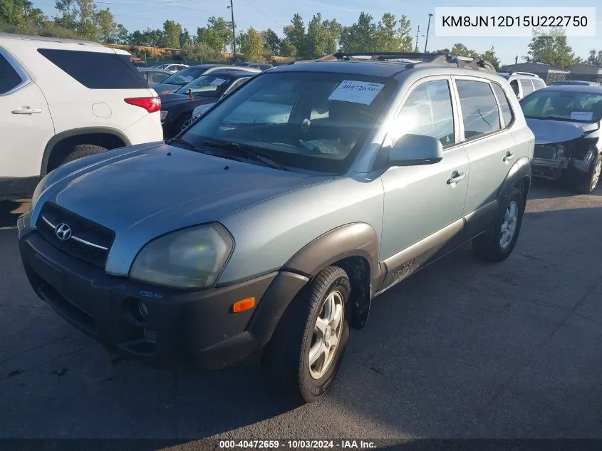 2005 Hyundai Tucson Gls/Lx VIN: KM8JN12D15U222750 Lot: 40472659