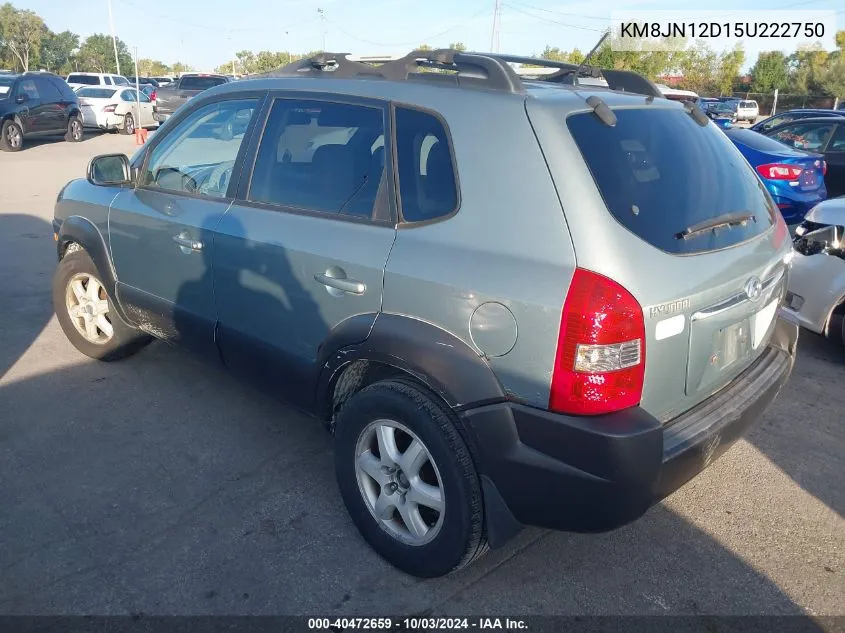 2005 Hyundai Tucson Gls/Lx VIN: KM8JN12D15U222750 Lot: 40472659