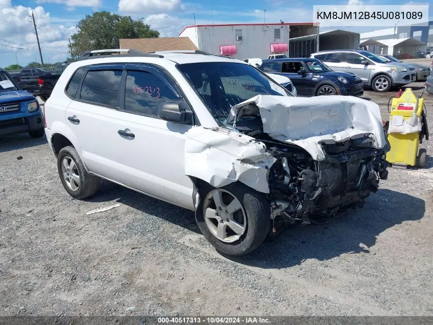 2005 Hyundai Tucson Gl VIN: KM8JM12B45U081089 Lot: 40517313