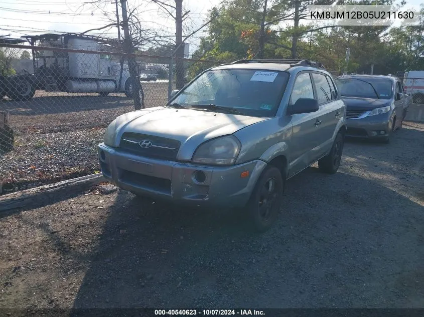 2005 Hyundai Tucson Gl VIN: KM8JM12B05U211630 Lot: 40540623