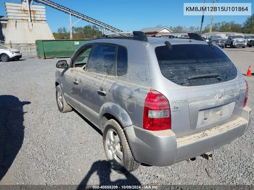 2005 Hyundai Tucson Gl VIN: KM8JM12B15U101864 Lot: 40558209