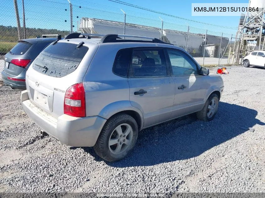 2005 Hyundai Tucson Gl VIN: KM8JM12B15U101864 Lot: 40558209