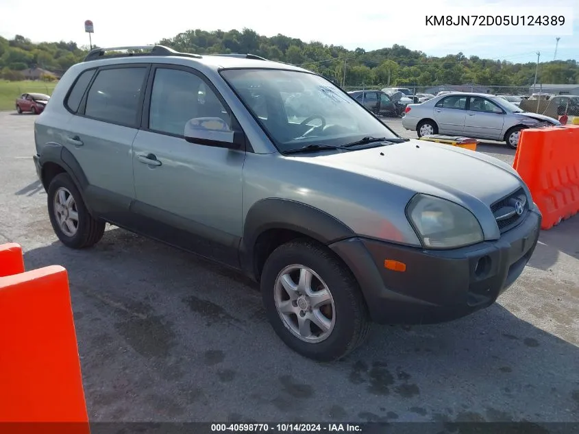 2005 Hyundai Tucson Gls/Lx VIN: KM8JN72D05U124389 Lot: 40598770