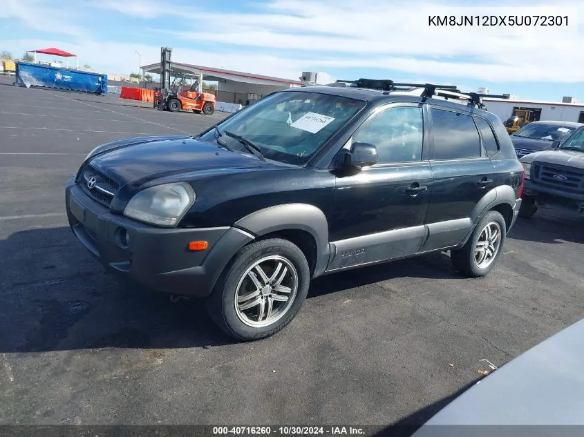 2005 Hyundai Tucson Gls/Lx VIN: KM8JN12DX5U072301 Lot: 40716260