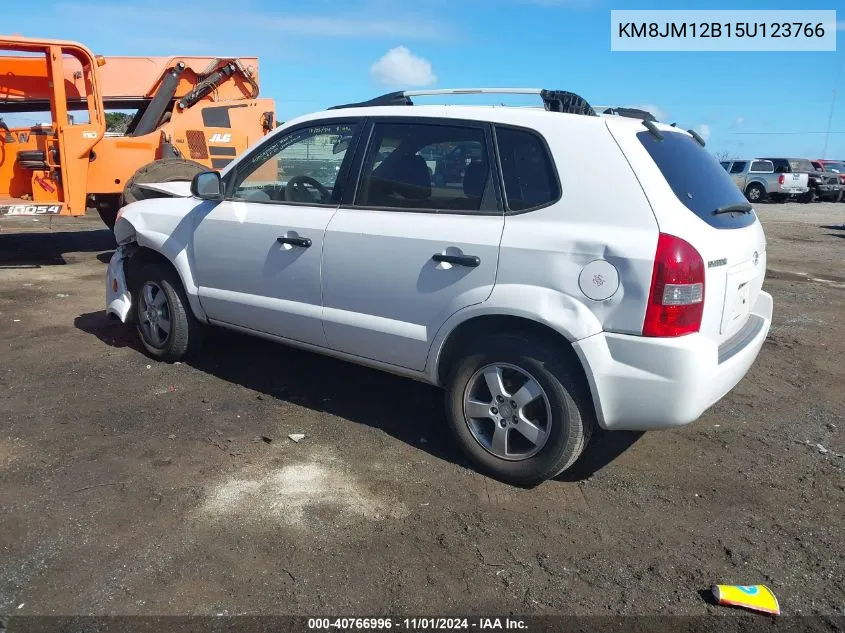 2005 Hyundai Tucson Gl VIN: KM8JM12B15U123766 Lot: 40766996