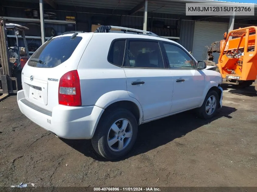 2005 Hyundai Tucson Gl VIN: KM8JM12B15U123766 Lot: 40766996