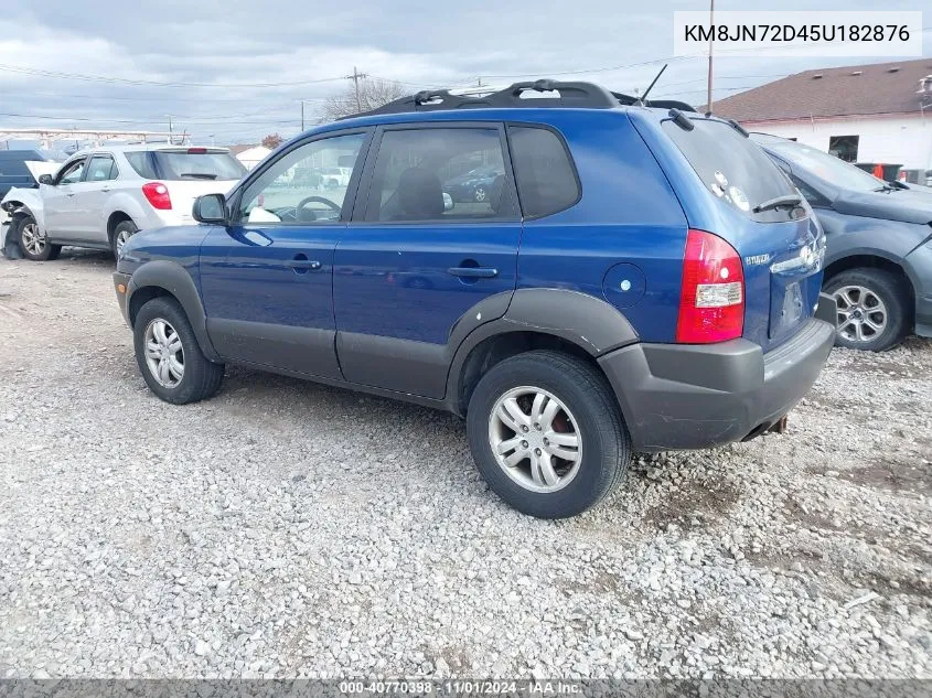 2005 Hyundai Tucson Gls/Lx VIN: KM8JN72D45U182876 Lot: 40770398