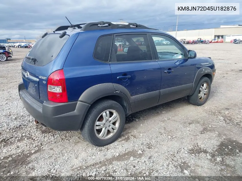 2005 Hyundai Tucson Gls/Lx VIN: KM8JN72D45U182876 Lot: 40770398