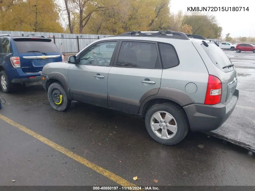 2005 Hyundai Tucson Gls/Lx VIN: KM8JN72D15U180714 Lot: 40850197