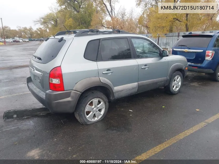 2005 Hyundai Tucson Gls/Lx VIN: KM8JN72D15U180714 Lot: 40850197