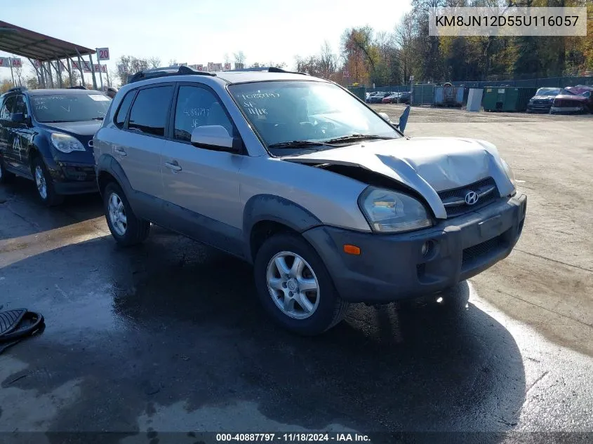 2005 Hyundai Tucson Gls/Lx VIN: KM8JN12D55U116057 Lot: 40887797