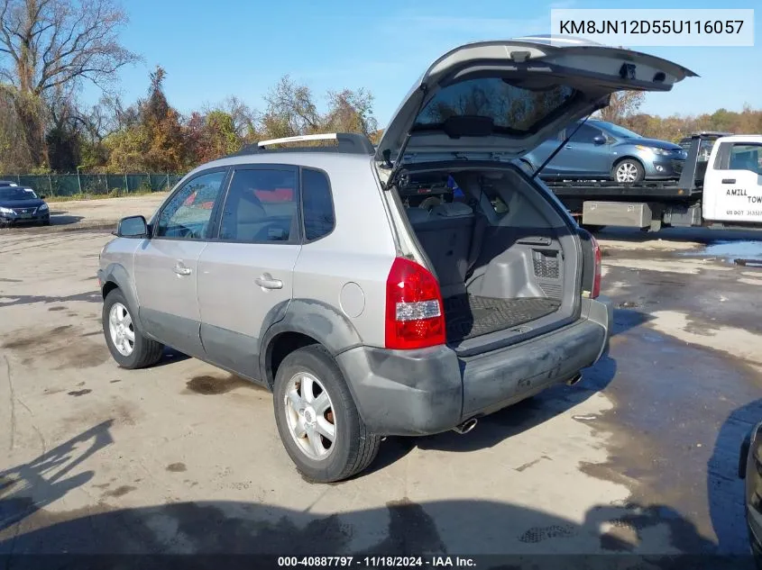 2005 Hyundai Tucson Gls/Lx VIN: KM8JN12D55U116057 Lot: 40887797