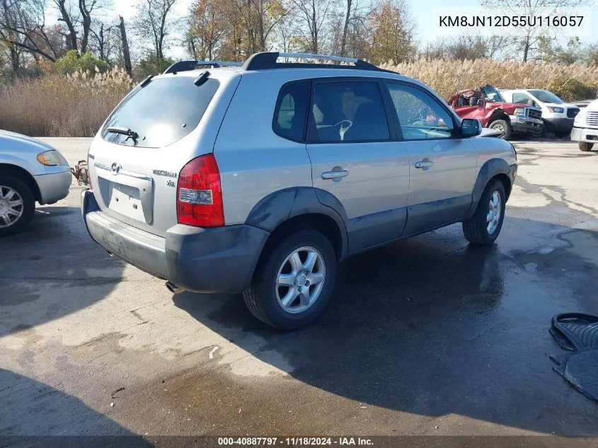 2005 Hyundai Tucson Gls/Lx VIN: KM8JN12D55U116057 Lot: 40887797