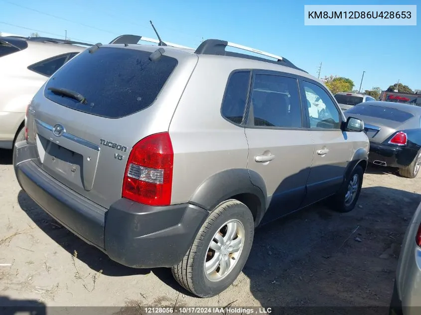 KM8JM12D86U428653 2006 Hyundai Tucson