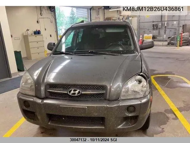 2006 Hyundai Tucson Gl VIN: KM8JM12B26U436861 Lot: 30047132