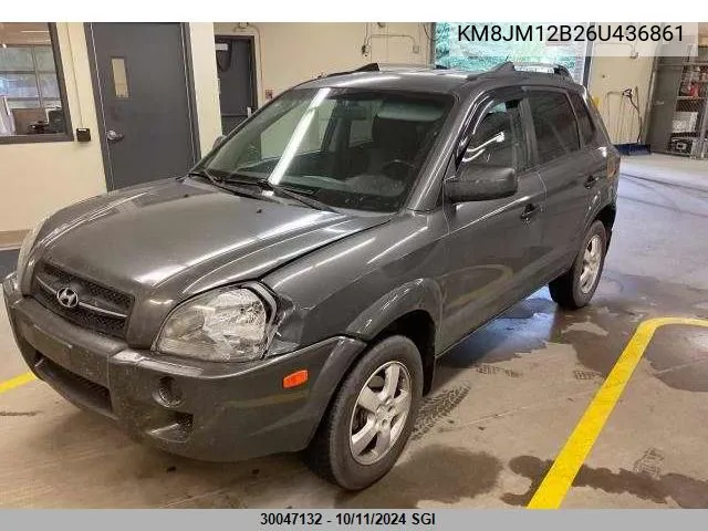 2006 Hyundai Tucson Gl VIN: KM8JM12B26U436861 Lot: 30047132