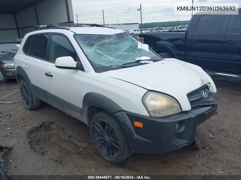 KM8JN12D36U363692 2006 Hyundai Tucson Gls/Limited