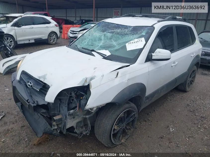 KM8JN12D36U363692 2006 Hyundai Tucson Gls/Limited