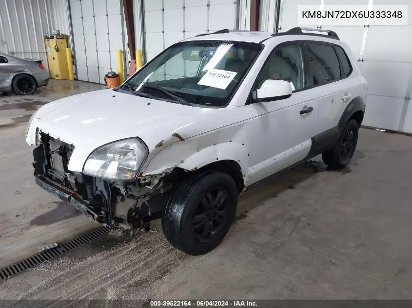 2006 Hyundai Tucson Gls/Limited VIN: KM8JN72DX6U333348 Lot: 39522164