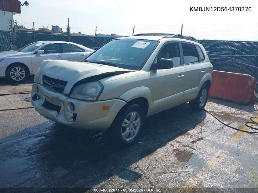 2006 Hyundai Tucson Gls/Limited VIN: KM8JN12D564370370 Lot: 40022071