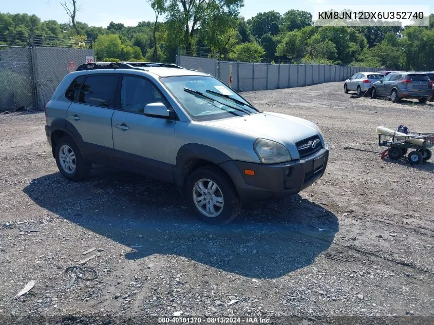 2006 Hyundai Tucson Gls/Limited VIN: KM8JN12DX6U352740 Lot: 40101370