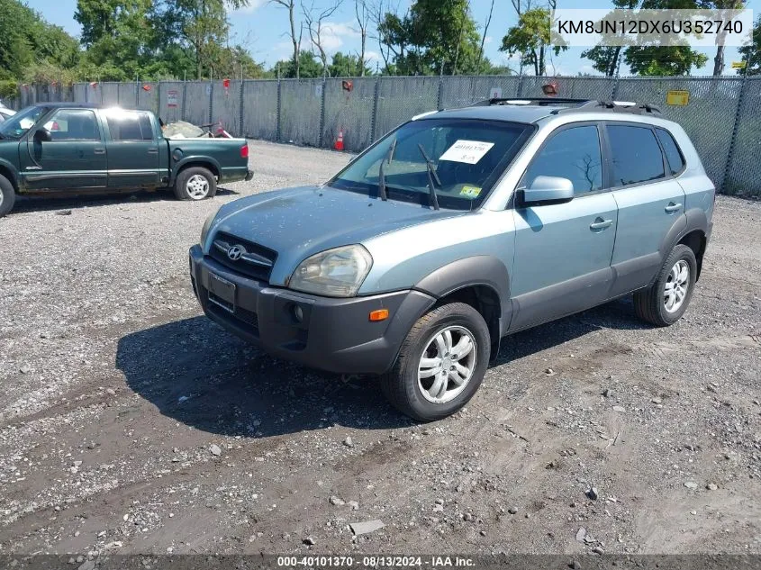 2006 Hyundai Tucson Gls/Limited VIN: KM8JN12DX6U352740 Lot: 40101370