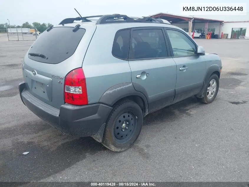 2006 Hyundai Tucson Gls/Limited VIN: KM8JN12D06U336448 Lot: 40119428