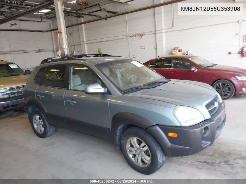 2006 Hyundai Tucson Gls/Limited VIN: KM8JN12D56U353908 Lot: 40200242