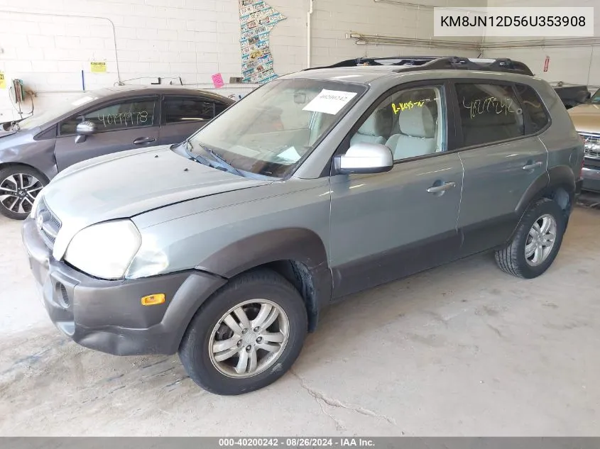 2006 Hyundai Tucson Gls/Limited VIN: KM8JN12D56U353908 Lot: 40200242