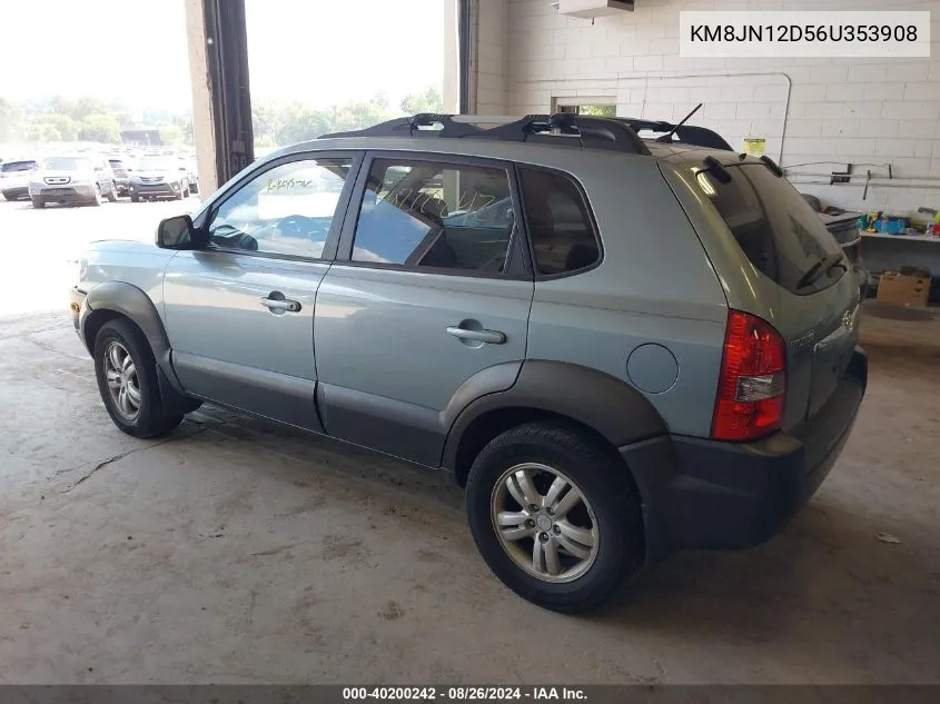 2006 Hyundai Tucson Gls/Limited VIN: KM8JN12D56U353908 Lot: 40200242