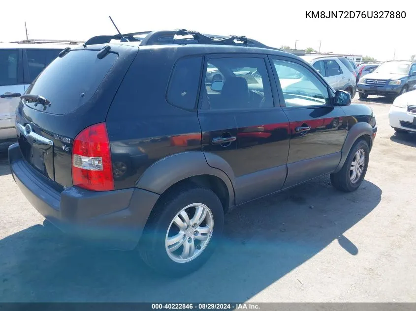 2006 Hyundai Tucson Gls/Limited VIN: KM8JN72D76U327880 Lot: 40222846