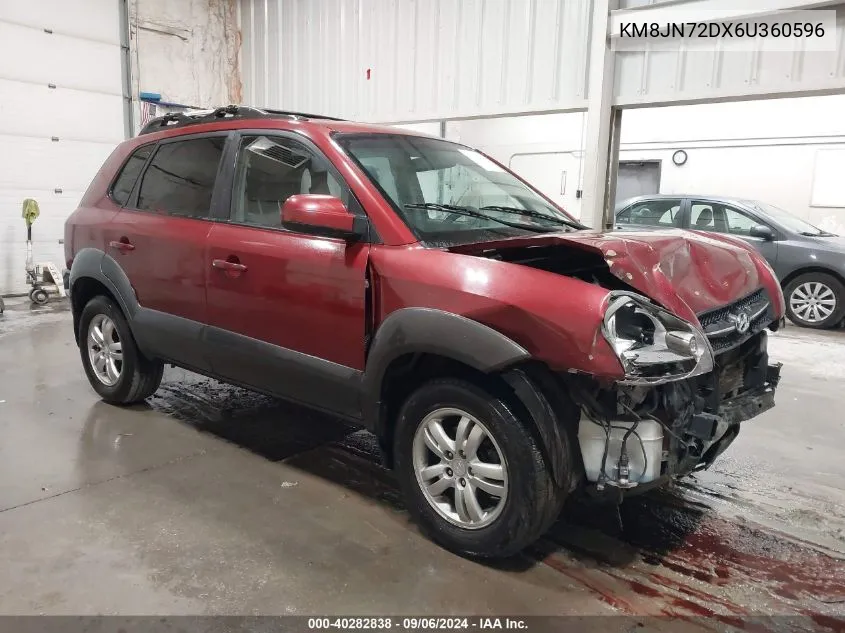 2006 Hyundai Tucson Gls/Limited VIN: KM8JN72DX6U360596 Lot: 40282838