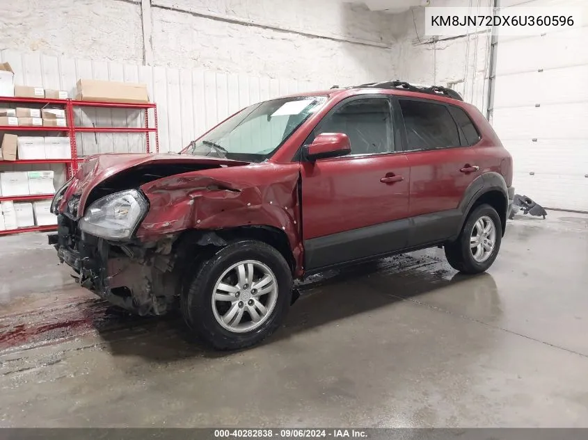 2006 Hyundai Tucson Gls/Limited VIN: KM8JN72DX6U360596 Lot: 40282838