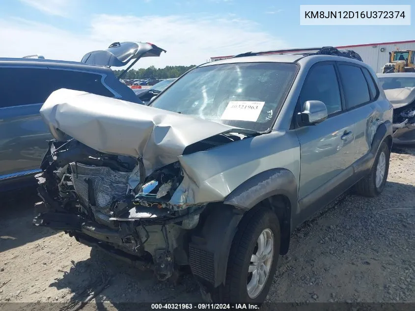 2006 Hyundai Tucson Gls/Limited VIN: KM8JN12D16U372374 Lot: 40321963