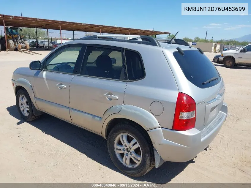 2006 Hyundai Tucson Gls/Limited VIN: KM8JN12D76U453699 Lot: 40349848