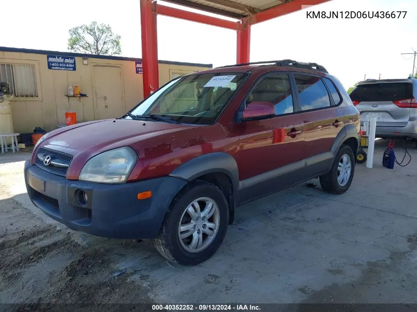 2006 Hyundai Tucson Gls/Limited VIN: KM8JN12D06U436677 Lot: 40352252