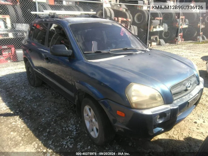 2006 Hyundai Tucson Gl VIN: KM8JM12B96U336126 Lot: 40375975