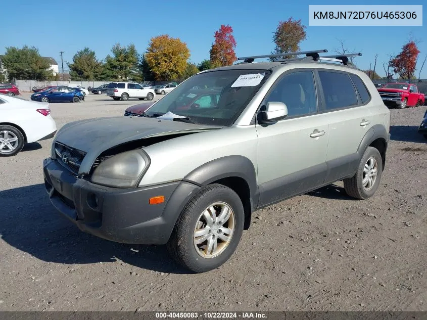 KM8JN72D76U465306 2006 Hyundai Tucson Gls/Limited