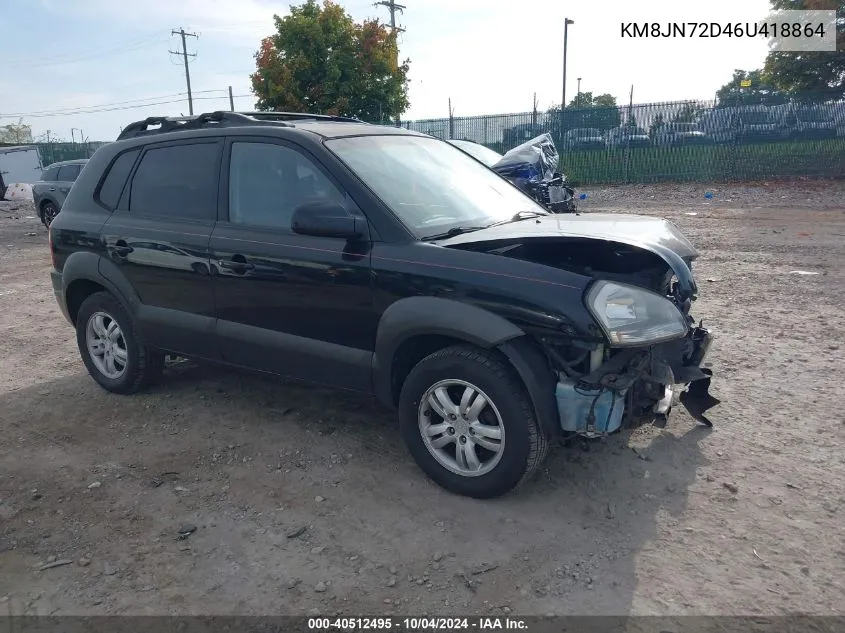 KM8JN72D46U418864 2006 Hyundai Tucson Gls/Limited