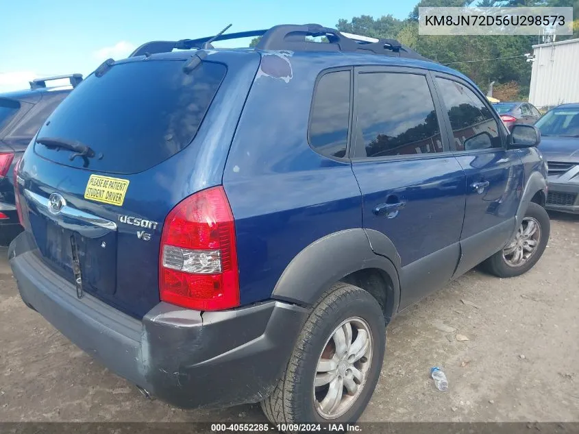 2006 Hyundai Tucson Gls/Limited VIN: KM8JN72D56U298573 Lot: 40552285