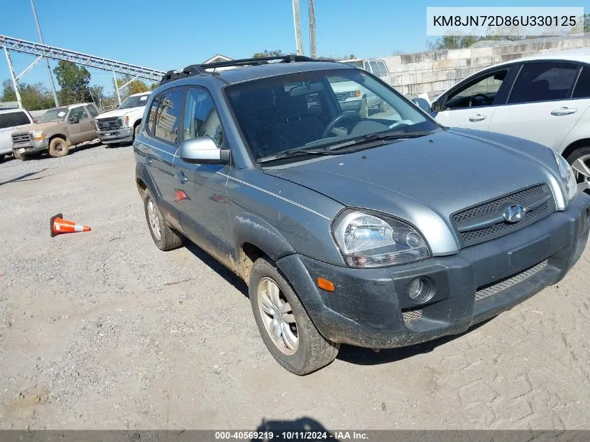 2006 Hyundai Tucson Gls/Limited VIN: KM8JN72D86U330125 Lot: 40569219