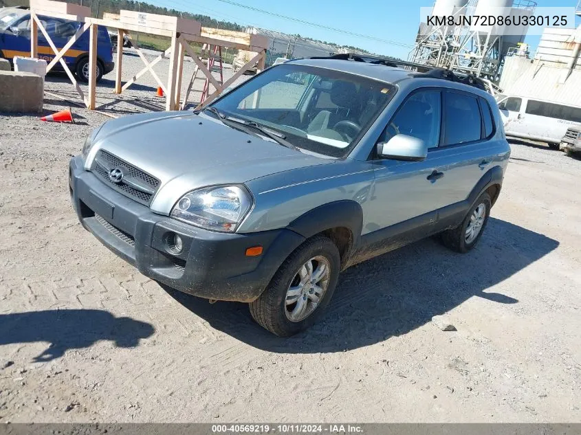 2006 Hyundai Tucson Gls/Limited VIN: KM8JN72D86U330125 Lot: 40569219