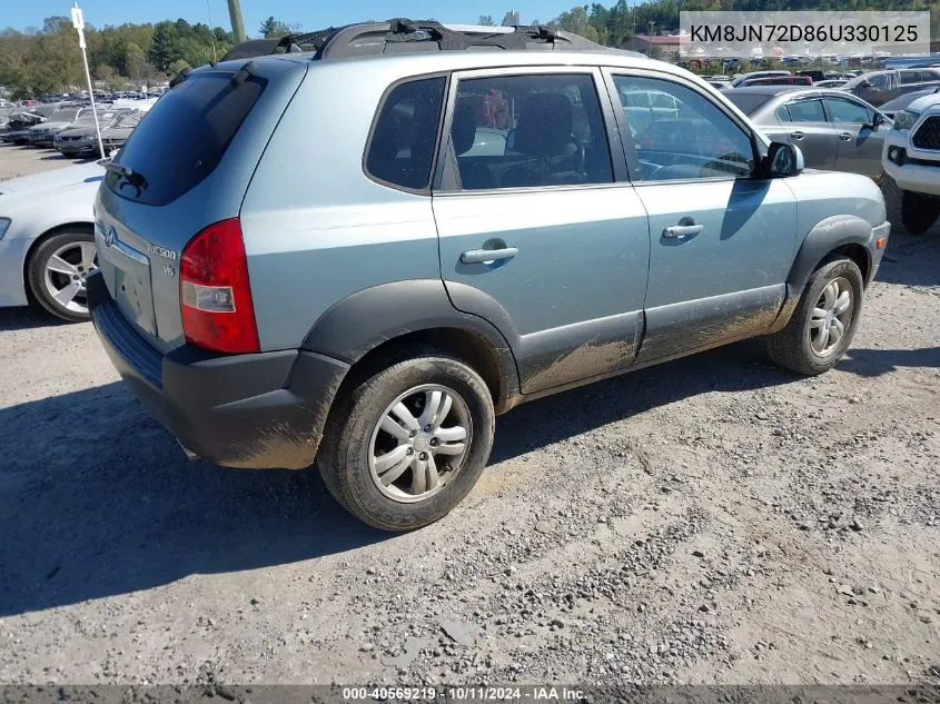 2006 Hyundai Tucson Gls/Limited VIN: KM8JN72D86U330125 Lot: 40569219