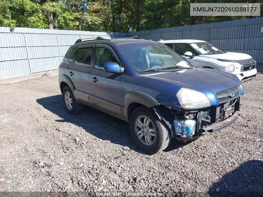 2006 Hyundai Tucson Gls/Limited VIN: KM8JN72D26U288177 Lot: 40579307