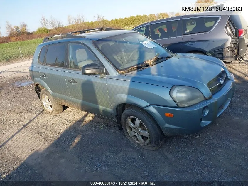 2006 Hyundai Tucson Gl VIN: KM8JM12B16U438083 Lot: 40630143