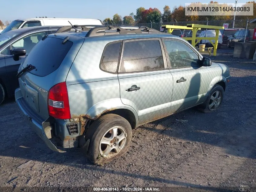 KM8JM12B16U438083 2006 Hyundai Tucson Gl