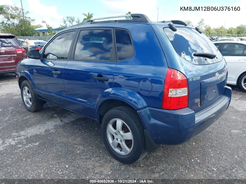 KM8JM12B06U376160 2006 Hyundai Tucson Gl