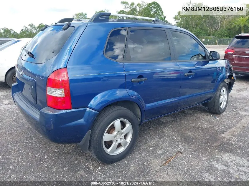 KM8JM12B06U376160 2006 Hyundai Tucson Gl