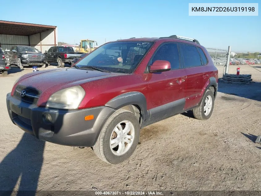 KM8JN72D26U319198 2006 Hyundai Tucson Gls/Limited