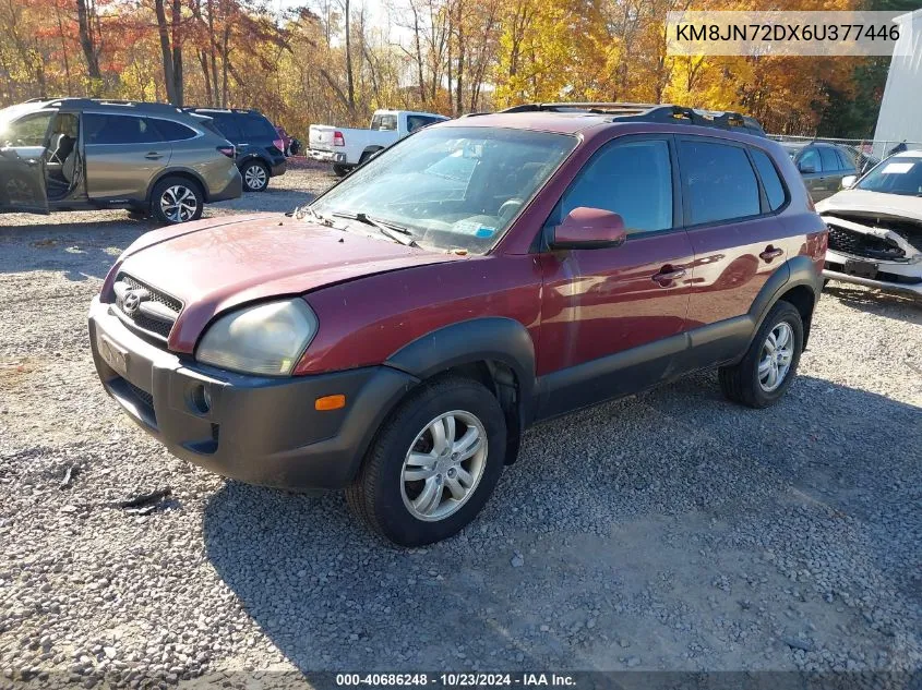 2006 Hyundai Tucson Gls/Limited VIN: KM8JN72DX6U377446 Lot: 40686248